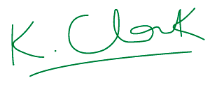 kim clark's signature